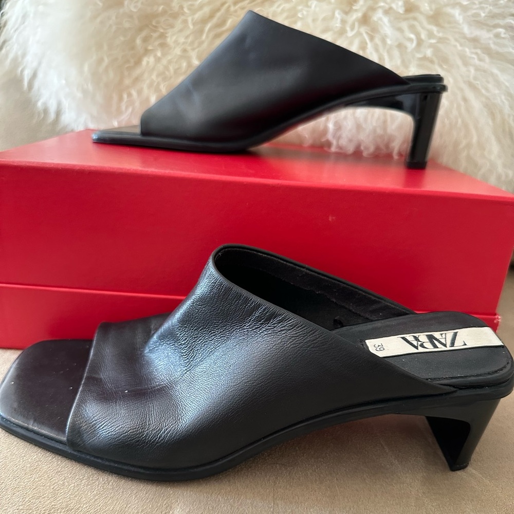 Leather Mules Zara - Picture 4 of 10